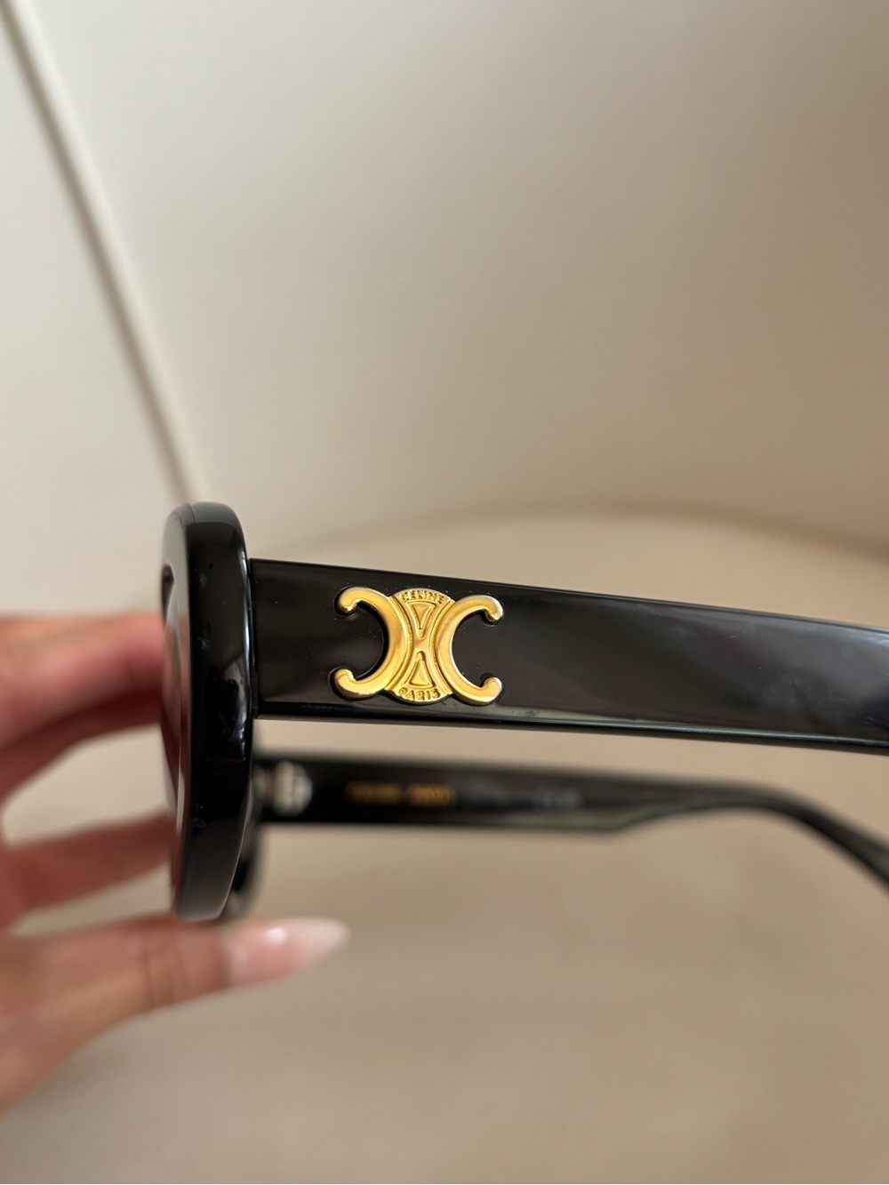 Celine Black Oval Sunglasses with Black Branded Case - Picture 13 of 16
